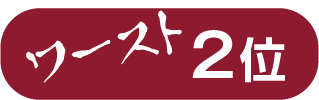 ワースト2位